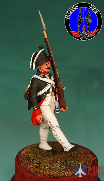 ОП.60.057 Оловянный парад Гренадёр (мушкетёр) Преображенского полка 1799 г