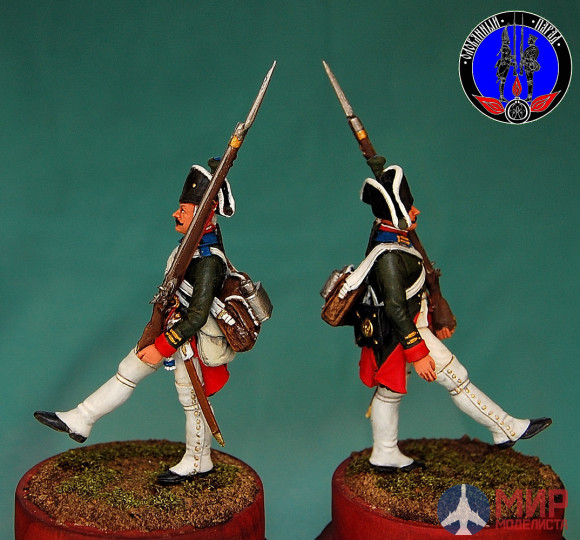 ОП.60.057 Оловянный парад Гренадёр (мушкетёр) Преображенского полка 1799 г