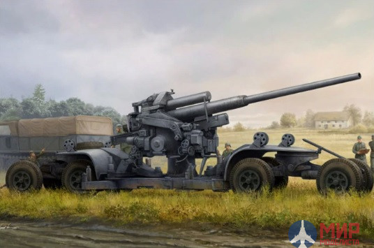 84545 Hobby Boss  пушка  German 12.8cm FLAK 40  (1:35)