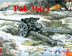 MW7270 Military Weels 76-mm antitank gun Pak-36(r) 1/72