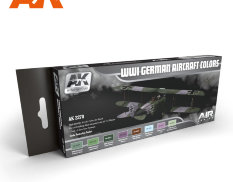 AK-2270 AK Interactive WWI GERMAN AIRCRAFT COLORS SET (Немецкая авиация Первой Мировой)