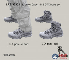 LRE35331 LiveResin Набор коссовок Salomon Quest 4D 2 GTX boots set 1/35