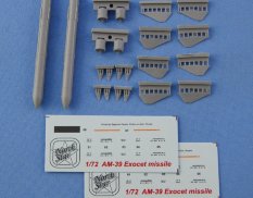 Ns72054 North Star Models 1/72 Фототравление AM-39 Exocet Misslie (2 pc. In the set, decal)