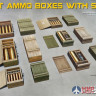 35261 MiniArt аксессуары  SOVIET AMMO BOXES WITH SHELLS  (1:35)
