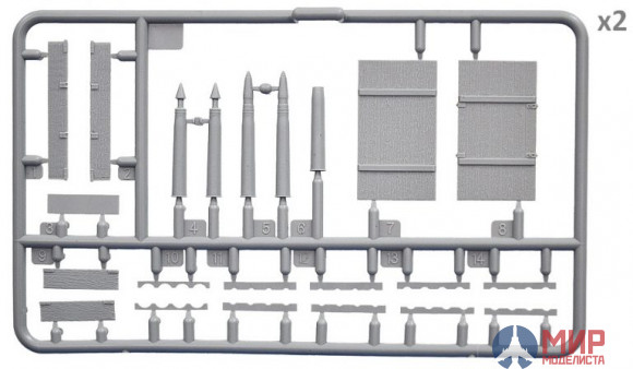 35261 MiniArt аксессуары  SOVIET AMMO BOXES WITH SHELLS  (1:35)