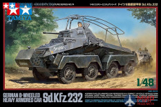 32574 Tamiya 1/48 Немецкий восьмиколесный БТР Sd.Kfz.232 с одной фигурой