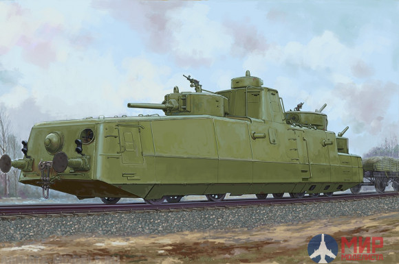 85514 Hobby Boss броневагон  Soviet MBV-2 Armored Train  (1:35)