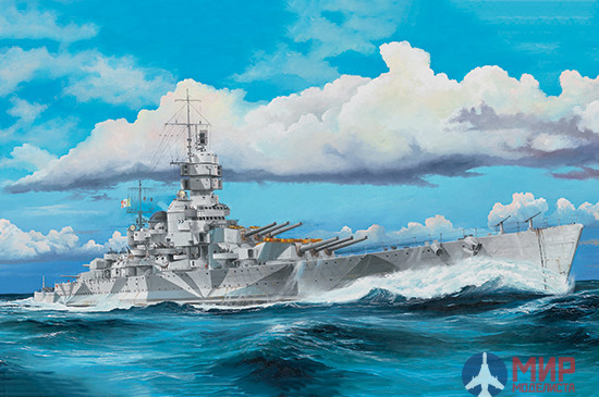 05320  Trumpeter  флот  Italian Navy Battleship RN Vittorio Veneto 1940  (1:350)