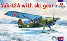 AMO72187 Amodel 1/72 Самолет Як-12А на лыжах