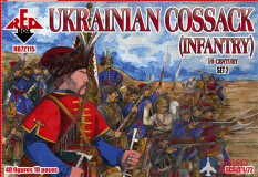 RB72115  Red Box Ukrainian cossack infantry. 16 cent. Set 2