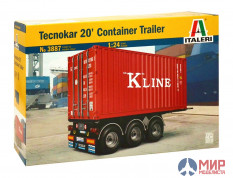 3887 Italeri Прицеп Tecnokar 20 Container Trailer 1/24