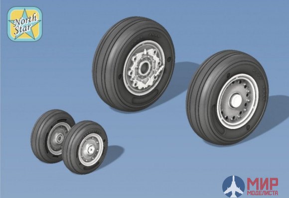 NS48104-a North Star Models 1/48 Whels set for E-2 C Hawkeye No mask series