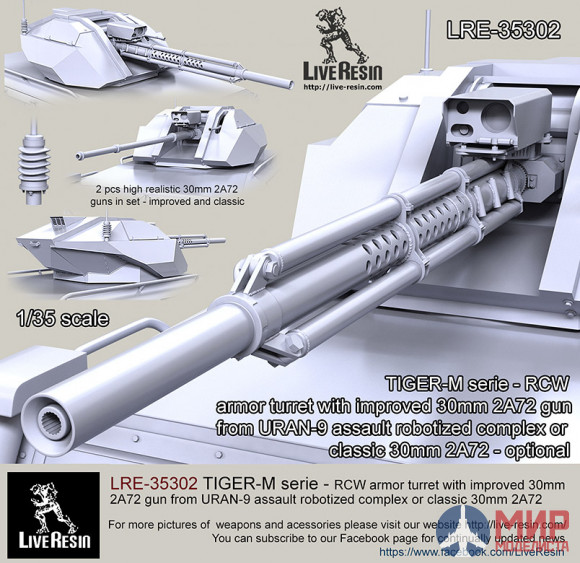 LRE35302 LiveResin Армейский бронированный многоцелевой автомобиль ТИГР-М 1/35