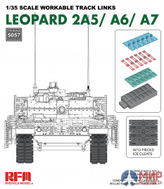 RM-5057 Rye Field Models 1/35 Workable track links for LEOPARD 2A5/A6/A7