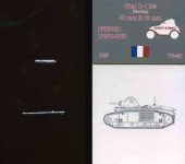 TG90 Jordi Rubio 1/35 Ствол French 75mm & 47mm Char B (Tamiya)