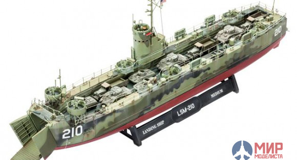 05123 Revell 1/144 Американский военный корабль U.S. Navy Landing Ship Medium (early)