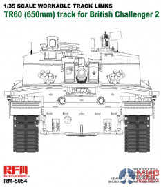 RM-5054 Rye Field Models 1/35 Workable track links for Challenger 2
