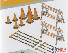 E35007 HERO Hobby Traffic Barricades & Cone Set