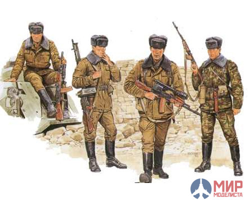 3008 Dragon 1/35 Солдаты Soviet Motor Rifle Troops