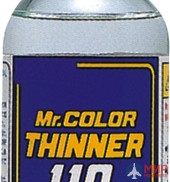 T-102 Gunze Sangyo Mr.Color T110 Thinner. Растворитель для эмали, 110мл