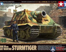 32591 Tamiya 1/48 Мортира 38см "Sturmtiger" с 1 фигурой