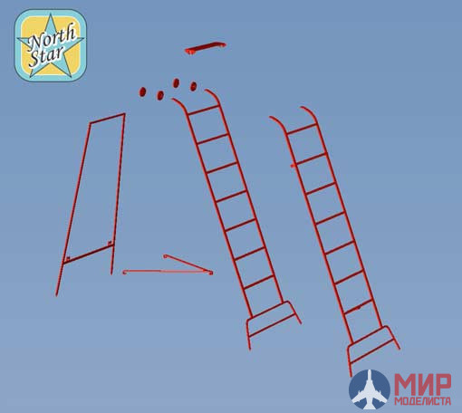 Ns72145 North Star Models 1/72 Ladders for MiG-21 late