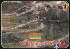 STR179 Strelets*R 1/72 US Infantry in Attack 3