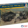 0229 Italeri автомобиль  250 GAL.S TANK TRAILER - M101 CARGO TRAILER (1:35)