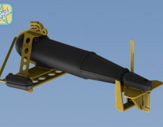 NSA200015 North Star Models 1/200 Фототравление USN Large paravane for U.S. cruiser 4 pcs in a set