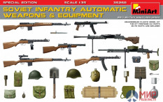 35268 MiniArt 1/35 Soviet Infantry Automatic Weapons & Equipment