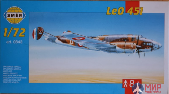 0843 Smer самолёт LeO 451 (1:72)