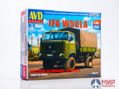 1568AVD AVD models 1/43 Сборная модель IFA W50LA бортовой (с тентом)