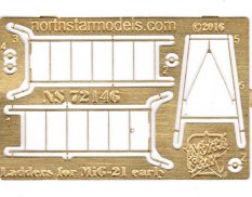 Ns72146 North Star Models 1/72 Ladders for MiG-21 early