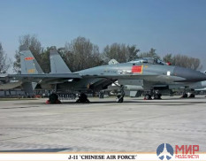 02090 Hasegawa 1/72 J-11 Chinese Air force + Дополнения (Смоляной носовой обтекатель)