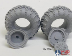 ММ35002 Мажор Моделс Колёса с покрышкой ВИ-203 с поздней ступицей, МЗКТ-7930