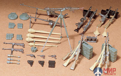 35111 Tamiya 1/35 Вооружение нем. пехоты German INFANTRY  weapons set 24 вида оружия