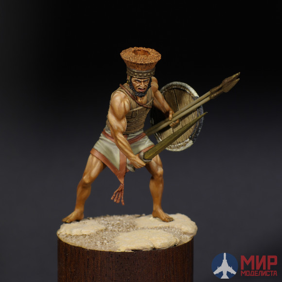 CHM-54011(М) Chronos Miniatures 54mm Филистимлянский тяжеловооруженный воин,XIII-XII века до н.э