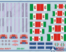 350-001 Бегемот 1/350  ВМФ Италии во второй мировой войне декали
