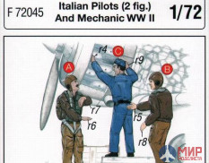 F72045 CMK 2 Italian Pilots and 1 Mechanic (3 фигуры) 1/72