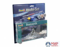 05802 REVELL ПОДАРОЧНЫЙ НАБОР С МОДЕЛЬЮ НЕМЕЦКОГО ЛИНКОРА BISMARCKL (1:1200)