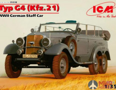 35538 ICM 1/35 WWII Немецкий штабной автомобиль Typ G-4 (Kfz.21)