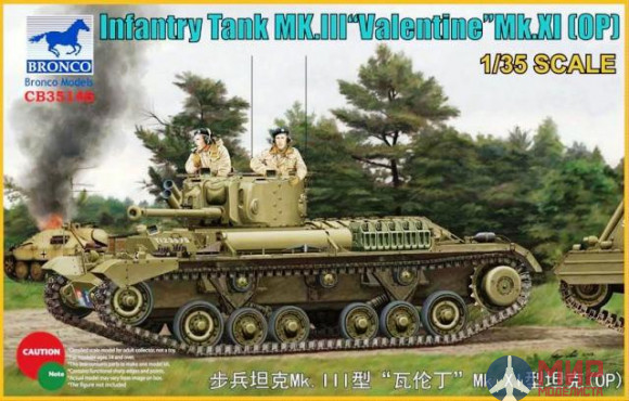 CB35146 Bronco Models 1/35 Танк Infantry Tank Mk. III “Valentine” Mk. XI (OP)