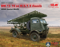 35591 ICM БМ-13-16 на шасси W.O.T. 8, Советская РСЗО II МВ