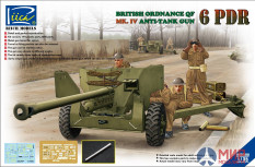 RV35018 Riich Models 1/35 Ordnance QF 6-Pdr. Mk.IV Late War Infantry AT Gun (w/Metal gun barrel)