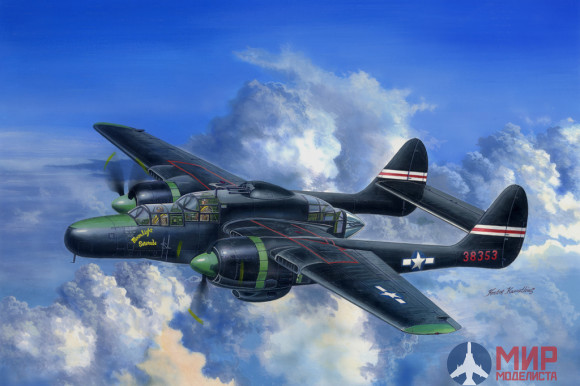 81732 Hobby Boss самолёт  P-61C Black Widow  (1:48)