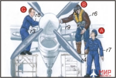 F72048 CMK 2 Royal Navy Pilots and 1 Mechanic (3 фигуры) 1/72