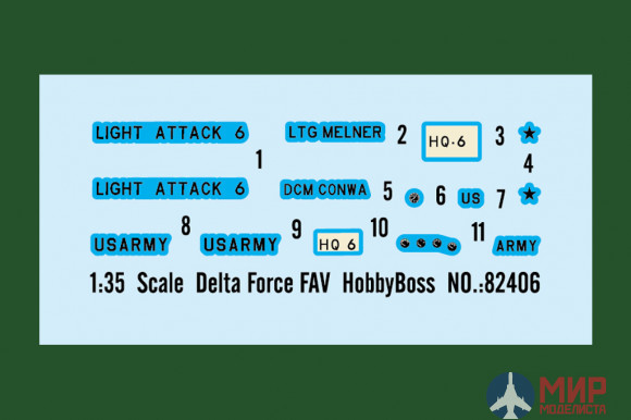 82406 Hobby Boss Delta Force FAV 1/35