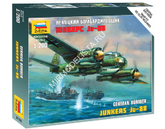 6186 Звезда 1/200 Немецкий бомбардировщик "Юнкерс" Ju-88A4