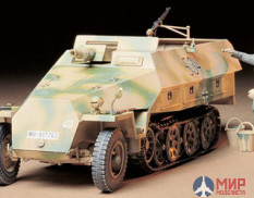 35147 Tamiya 1/35 Немецкий полугусеничный БТР Sd.Kfz.251/9 Ausf.D Kanonenwagen с 1 фигурой