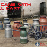 35580 MiniArt аксессуары  MILK CANS WITH SMALL CART  (1:35)